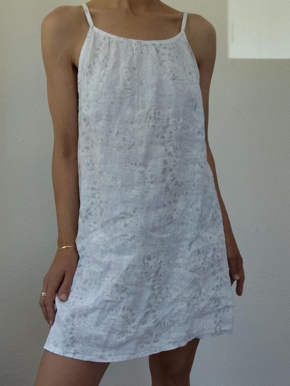 Lungo L'Arno 100% Flax Linen Slip Dress / Size Medium
